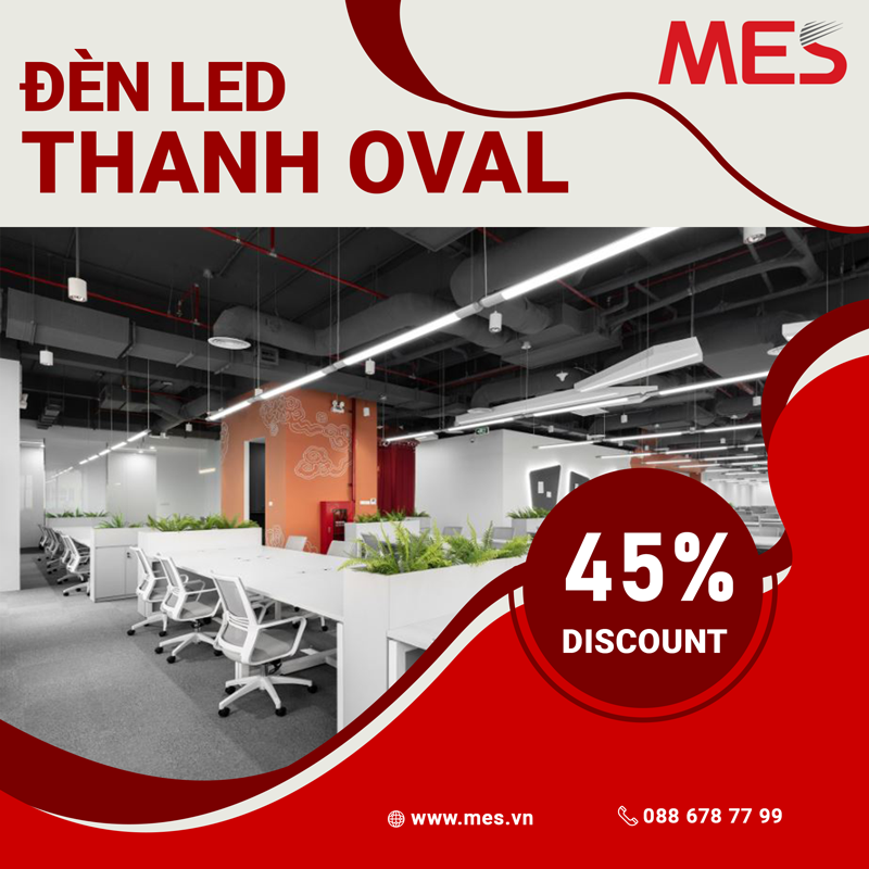 Bứt phá không gian sống với đèn led thanh treo giảm giá 45%